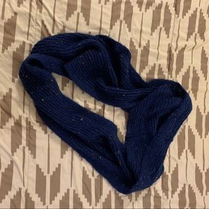 Blue infinity scarf